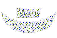 Nuvita Набор аксессуаров для подушки DreamWizard (наволочка, мини-подушка) Белый с точками Zruchno и Экономно