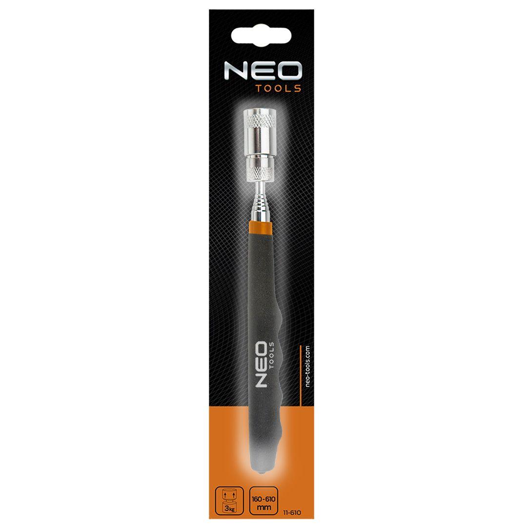 Neo Tools Магнитный захват, телескопический захват диапазоном 90-800мм, до 3.5 кг, эластичное антискользящее - фото 9 - id-p2118270221