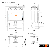 Камінна топка SAVEN Energy 90х50 (19,0 kW) ECO, фото 3