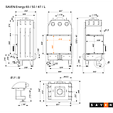 Камінна топка кутова SAVEN Energy 65х50х47L (14,5 kW) ECO, фото 3