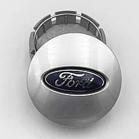 Ковпачки (заглушки) на литі диски FORD (Форд) 65 мм Сріблясті