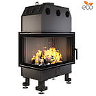 Камінна топка кутова SAVEN Energy 75х50х47L Black (15,1 kW) ECO