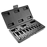 Neo Tools Экстракторы для сломанных винтов, набор 10шт, для винтов 2-7.5мм, CrMo, кейс Zruchno и Экономно