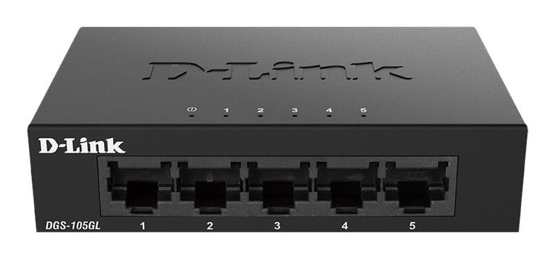 D-Link Комутатор DGS-105GL/E 5xGE, некерований