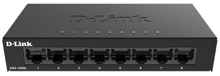 D-Link Комутатор DGS-108GL/E 8xGE, Некерований