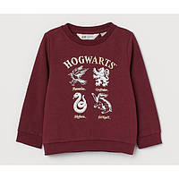 Детский джемпер свитшот на флисе Hogwarts H&M на девочку 4-6 лет - р.110-116 /59607/