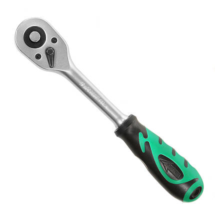 Тріскачка 1/2" посилена з гумовою ручкою (24 зуб.) L=260 мм Aeroforce J0803, фото 1