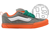 Мужские кеды Vans Knu-Skool Pop Outsole Grey Orange VN0009QCORA 41