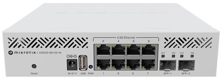 MikroTiK Комутатор Cloud Router Switch CRS310-8G+2S+IN