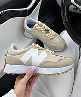 Кросівки Las баланс 327 сіро-бежеві, New balance 327, Жіноче взуття New Balance, Жіночі кросівки