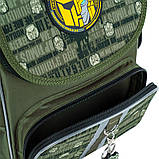 Рюкзак шкільний каркасний Kite Education Transformers 35x25x13 см 11.5 л зелений (TF24-501S), фото 6