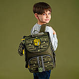 Рюкзак шкільний каркасний Kite Education Transformers 35x25x13 см 11.5 л зелений (TF24-501S), фото 10