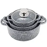 Набір посуду Ofenbach (2.3л, 4.5л, 6.5л) із 7 предметів з прихватками, фото 7