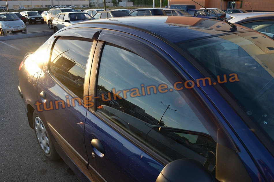 Дефлектори вікон (вітровики) COBRA-Tuning PEUGEOT 206 HB 5D 1998-12