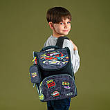 Рюкзак шкільний каркасний Kite Education Hot Wheels 35x25x13 см 11.5 л чорний (HW24-501S), фото 11