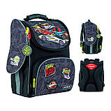 Рюкзак шкільний каркасний Kite Education Hot Wheels 35x25x13 см 11.5 л чорний (HW24-501S), фото 4