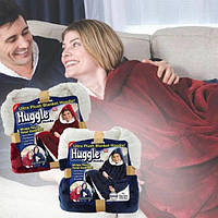 Плед толстовка с рукавами Huggle плед флисовый мягкое худи одеяло теплое удобное комфортное худи
