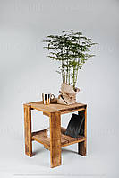 Столик кофейный из дерева "Турин" Стол в стиле лофт Столик из натурального дерева Журнальный стол