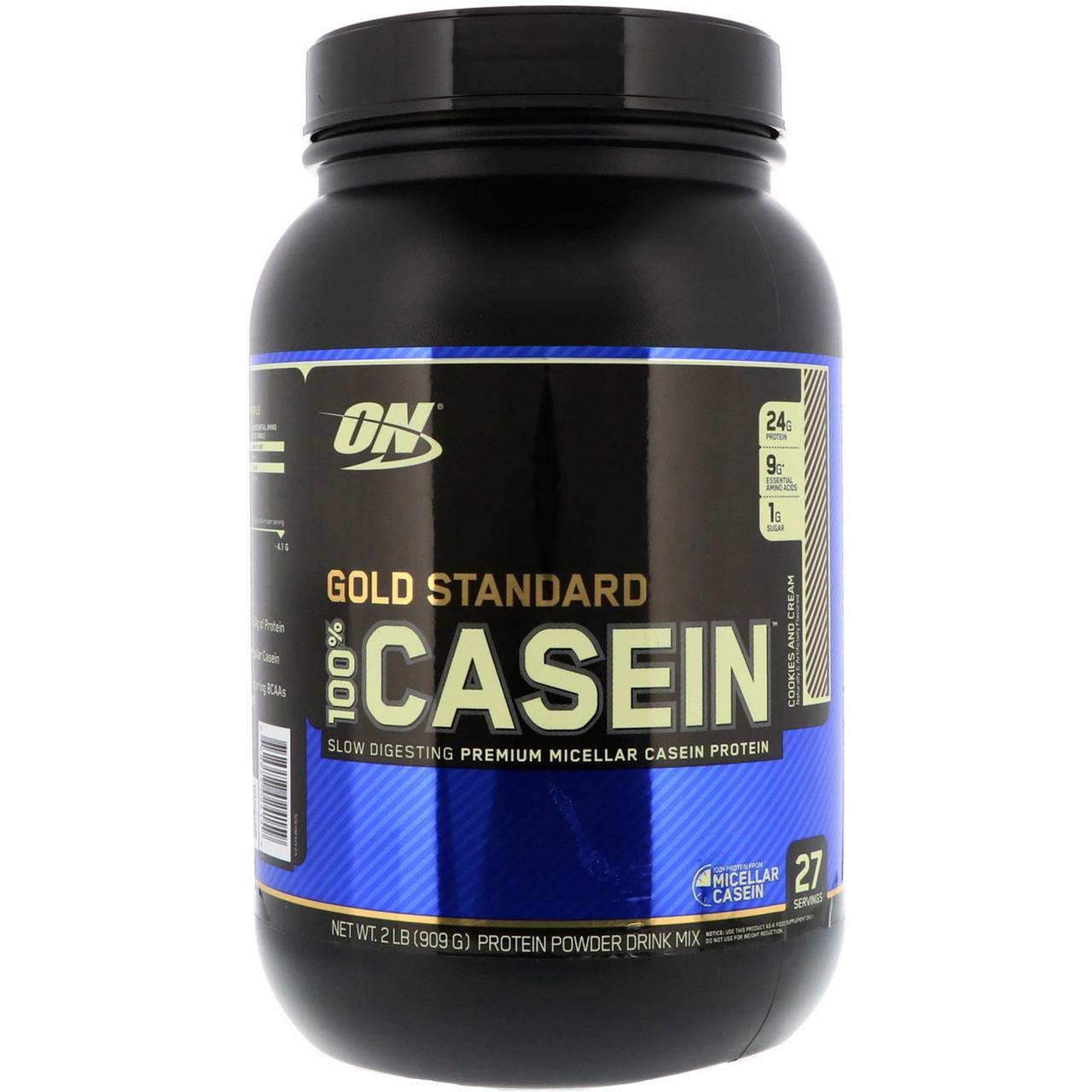 Казеїн "100% Gold Standard Casein" Optimum Nutrition, шоколад, 909 г