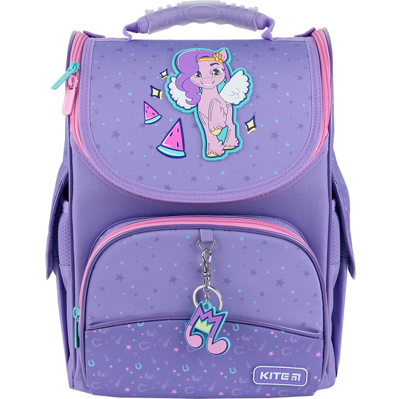 Рюкзак шкільний каркасний Kite Education My Little Pony 35х25х13 см, 11.5 л фіолетовий (LP24-501S)
