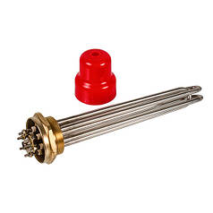 Блок тенів 4,5 кВт 380V (нержавіюча сталь) L=275mm гайка 2" для електричного котла SANAL