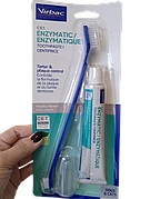 Ензиматик Вірбак Virbac C.E.T. Enzymatic набір для чищення зубів у собак, зубна паста (70 гр) + 2 зубні щітки