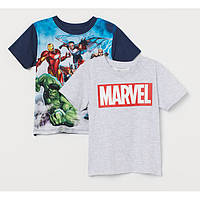 Набор детских футболок Avengers (Мстители) H&M на мальчика 2-4 года р.98/104 /76400/