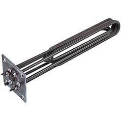 Блок тенів 12 кВт 220 В (нержавіюча сталь) L=390 мм фланець 100x100 мм для електричного котла