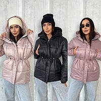 Жіноча куртка S, М, L, XL : чорний, рожевий, беж