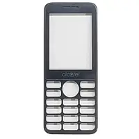 Фронтальная (передняя) панель Alcatel 2003 Metallic Blue (Оригинал с разборки) (БУ)