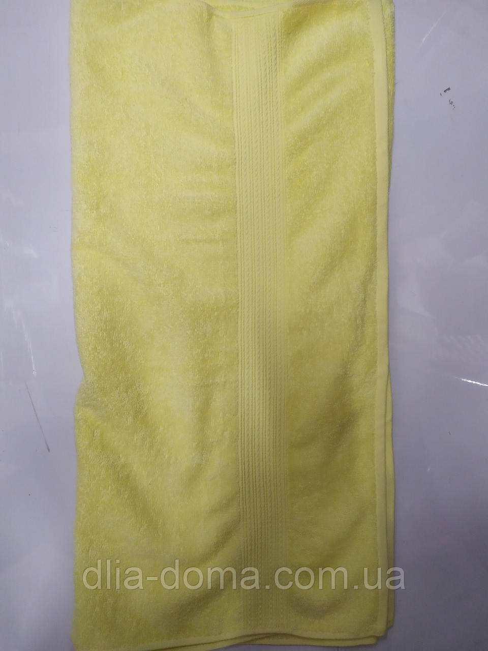 Полотенце банное жёлтое 70*140 Туркменистан /хлопок, фото 1