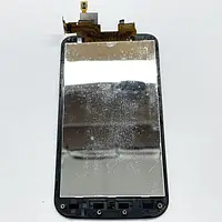 Дисплей LG P715 Optimus L7 Dual з сенсором (Оригінал з розбору) Black (потертості) (БУ)