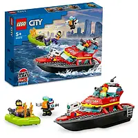 Конструктор LEGO City Човен пожежної бригади (60373)