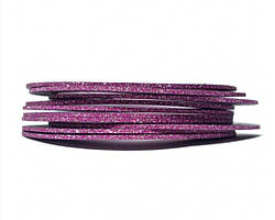 Цукрова стрічка для декору нігтів — Рожева 2 мм
