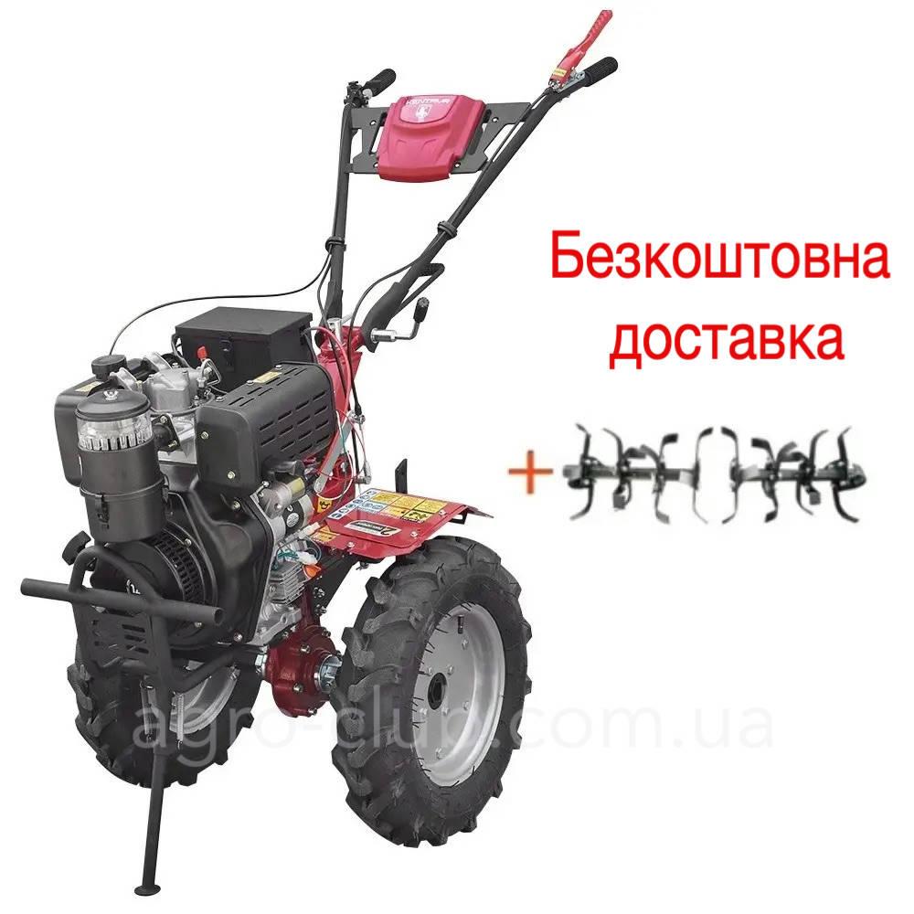 Мотоблок Кентавр МБ 2012ДЕ-4 з фрезою, з безкоштовною доставкою (дизель, електро стартер, повітр.охолодж. 12 к.с.), фото 1