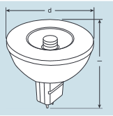 Светодиодная лампа Цветная Osram LED 80024 MR16 Green 12V 2,8W GU5.3 Зеленая