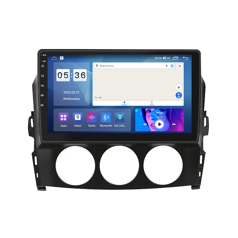 Штатна магнітола Lesko для Mazda MX-5 III (NC) Рестайлінг 2008-2015 IPS 9" 4/64Gb CarPlay 4G Wi-Fi GPS Pr 1 шт.