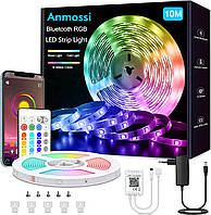 Светодиодная лента Anmossi, 10 м RGB светодиодная лента с дистанционным управлением, светодиодные ленты с изме