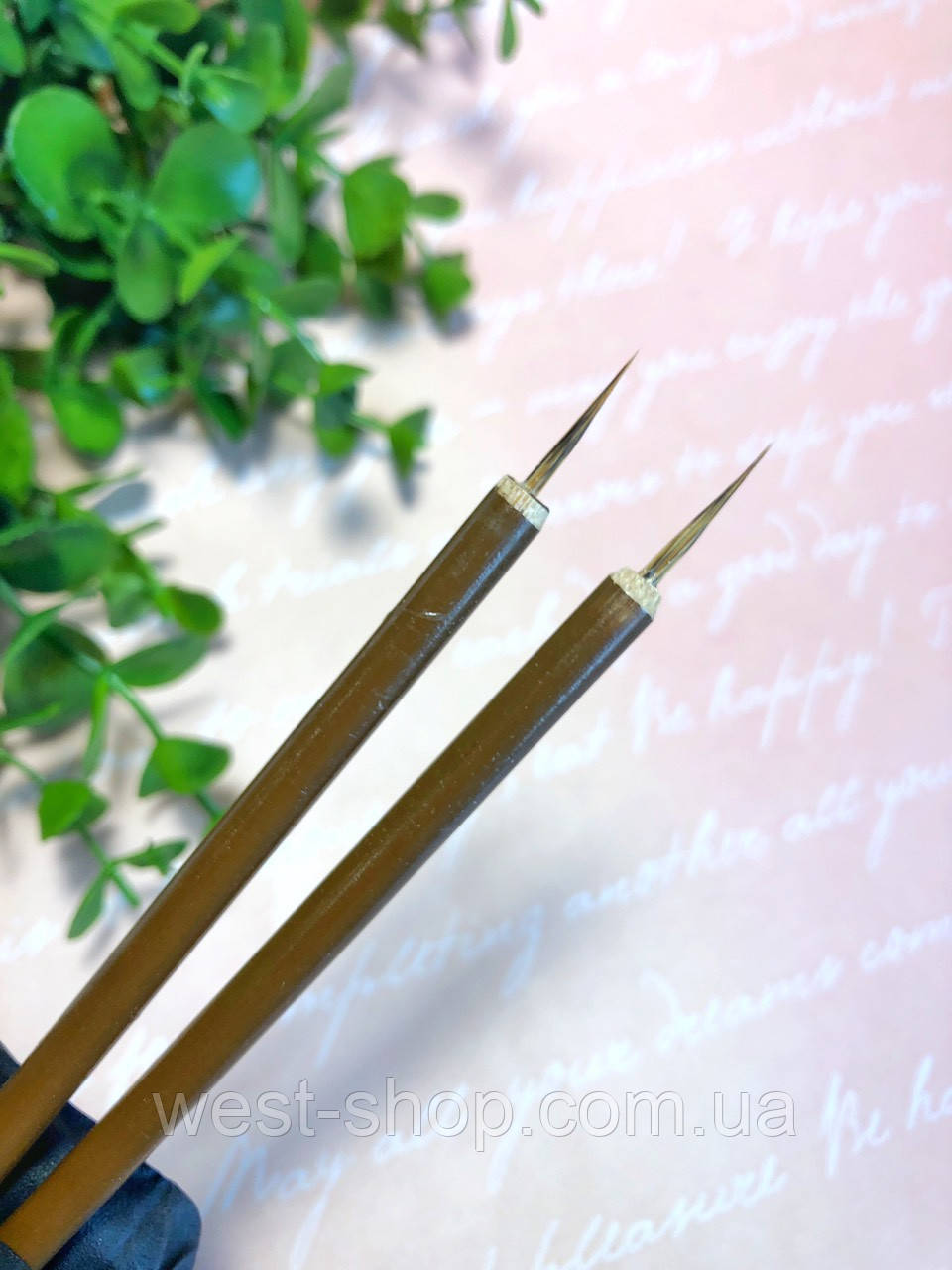Пензель бамбуковий для малювання та дизайну нігтів