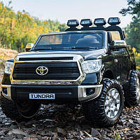 Детский двухместный электромобиль Toyota Tundra (черный цвет) с пультом управления 2.4 G