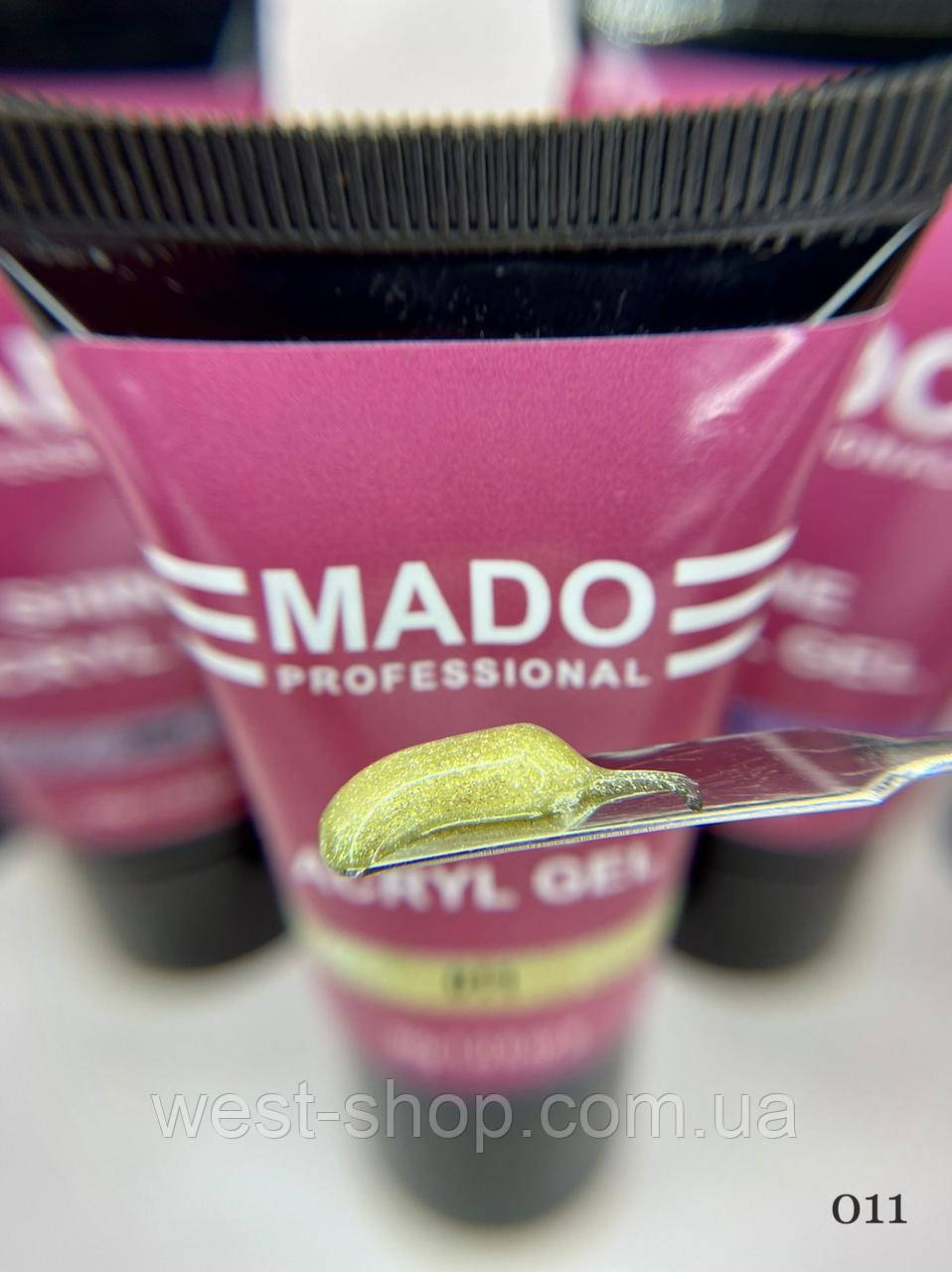 Полігель Mado Acryl Gel No11, 30 мл із шимером