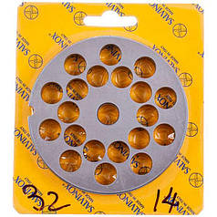 Решітка для м'ясорубки Lame Italia 103202 14mm D=100mm (з пазом) Enterprise 32