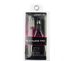 Кусачки для шкіри Staleks PRO Expert 21, різальна частина 13 мм