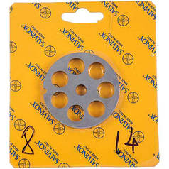 Решітка для м'ясорубки Lame Italia 102140 14mm D=62mm (з центром та 2-ма пазами) Enterprise 8