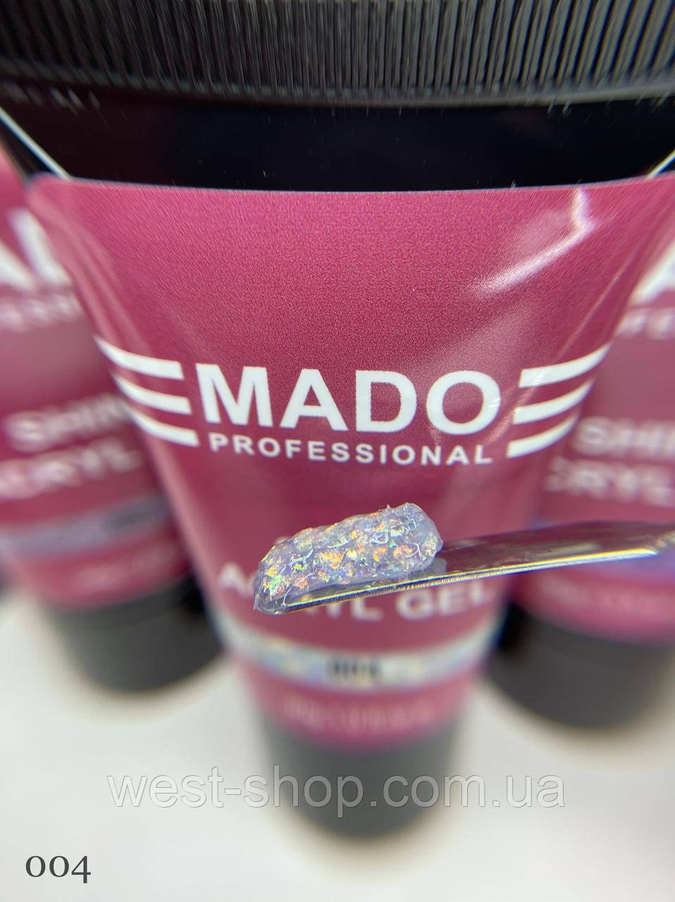 Полігель Mado Acryl Gel No04 із шимером, 30 мл