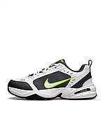 Мужские кроссовки Nike Air Max Monarch IV White Grey серые кожаные повседневные кроссовки найк айр макс монарх