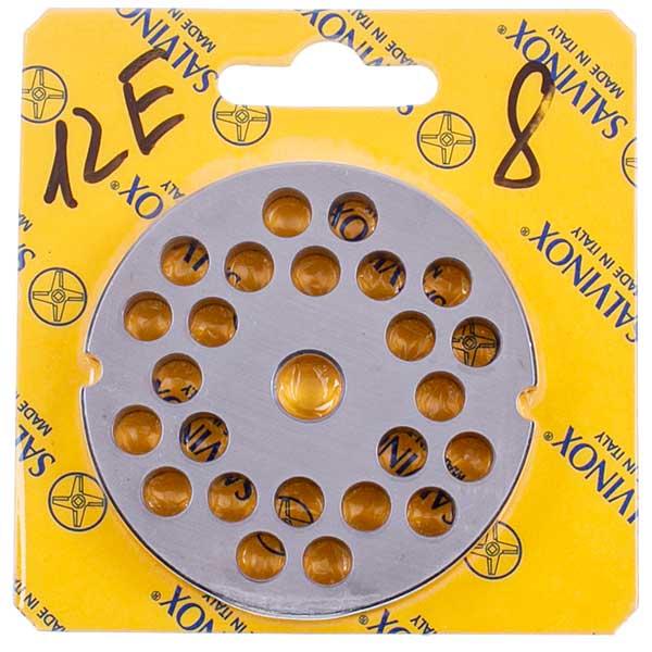 Решітка для м'ясорубки Lame Italia 103040 8mm D=70mm (з двома пазами) Enterpise 12 (PF128SM)