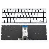 Клавиатура для ноутбука HP Pavilion X360 Silver (HP14-BA, 14T-BA с подсветкой Original)