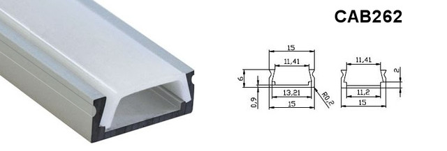 Алюмінієвий профіль для світлодіодних стрічок Feron CAB262