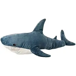 М'яка плюшева іграшка-антистрес іграшка-подушка обіймашка Shark Doll "Акула" 100 см